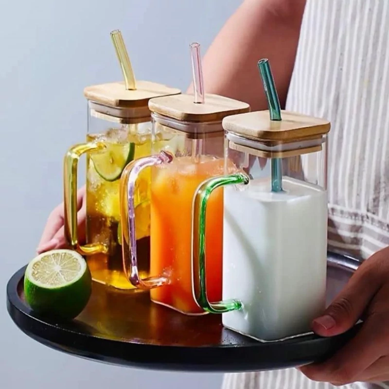 لیوان اسموتی مربع پیرکس