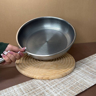 ماهیتابه استیل نچسب (کف لیزری)28سانتی