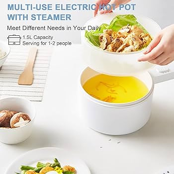 پلوپز و بخار پز تک نفره دانشجویی electric pot