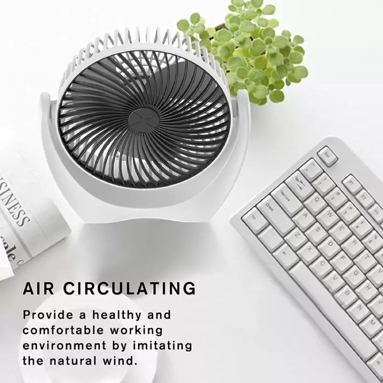 پنکه رومیزی شارژی بیصدا مدل Desktop Fan – قابل حمل و کممصرف