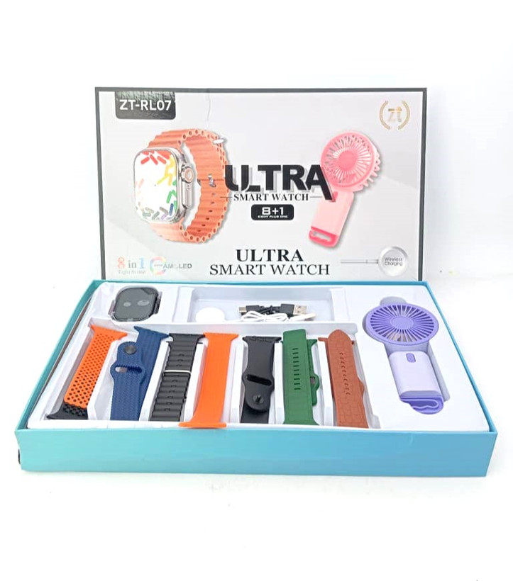 ساعت هوشمند Ultra ZT-RL07 +فن شارژی هدیه پک 8+1
