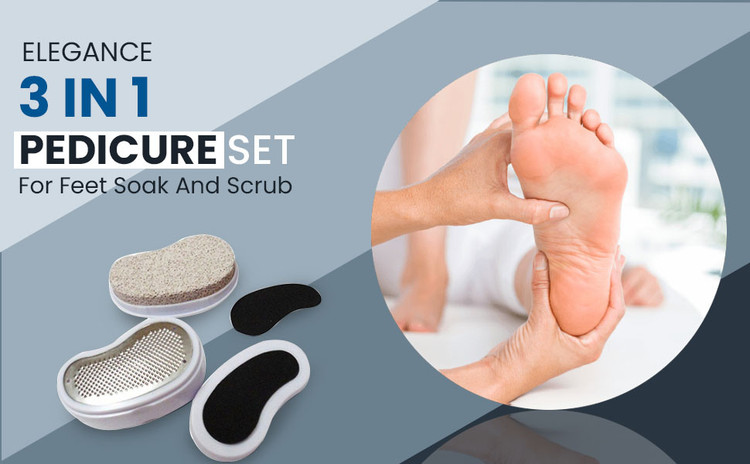 اسکرابر و سنگ پا سهکاره Elegance 3 in 1 Foot Care